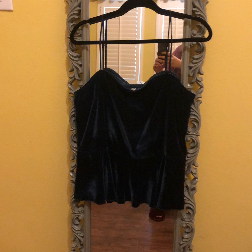 Free people velvet top